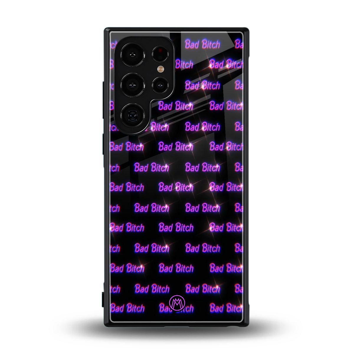 bad bitch back phone cover | glass case for samsung galaxy s24 ultra