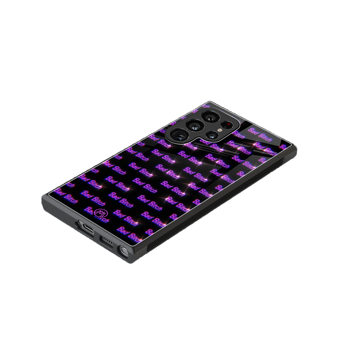 bad bitch back phone cover | glass case for samsung galaxy s24 ultra