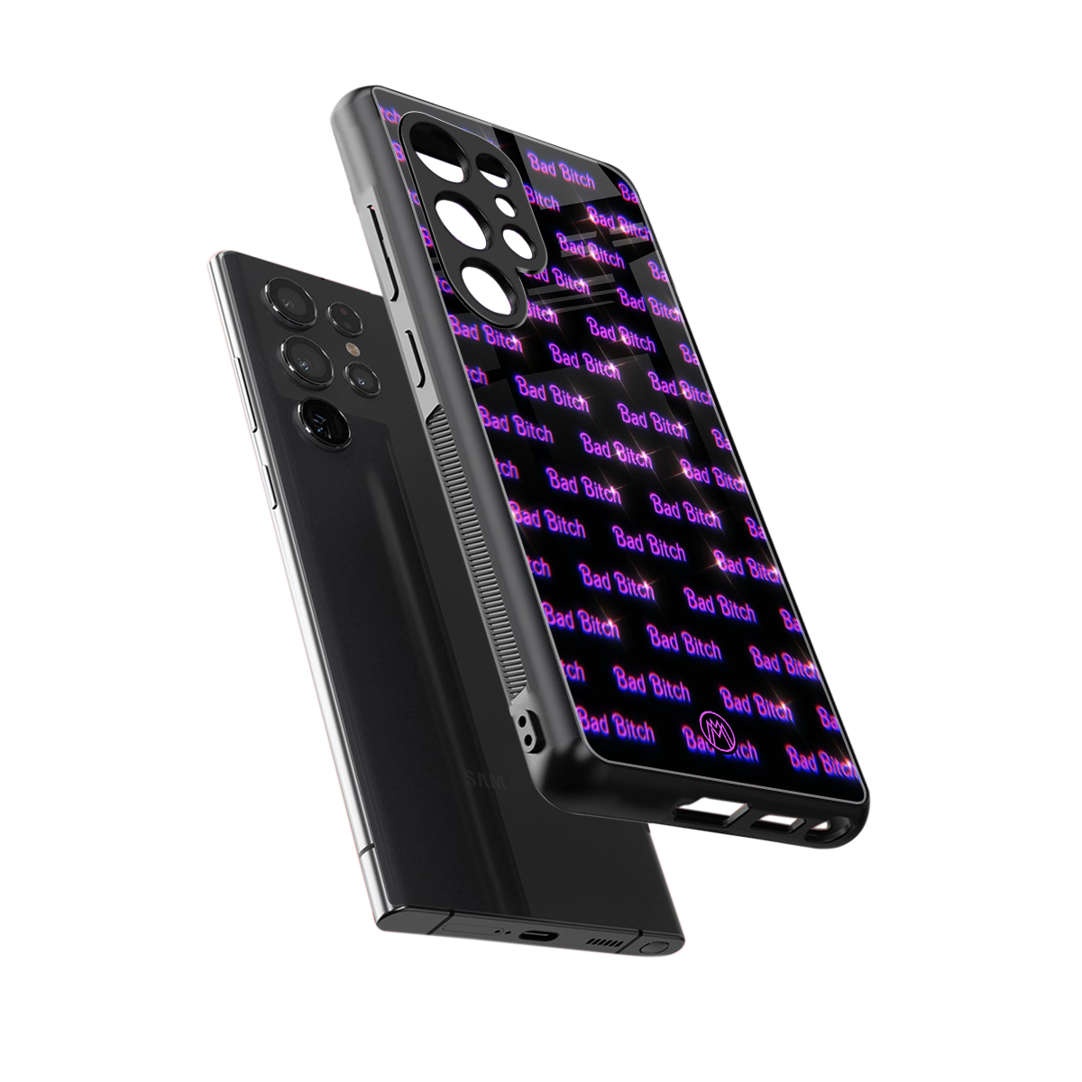 bad bitch back phone cover | glass case for samsung galaxy s25 ultra
