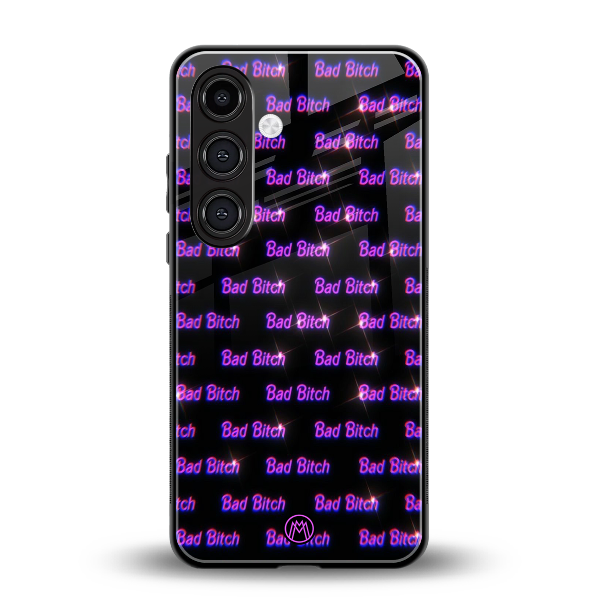 bad bitch back phone cover | glass case for samsung galaxy s25 plus