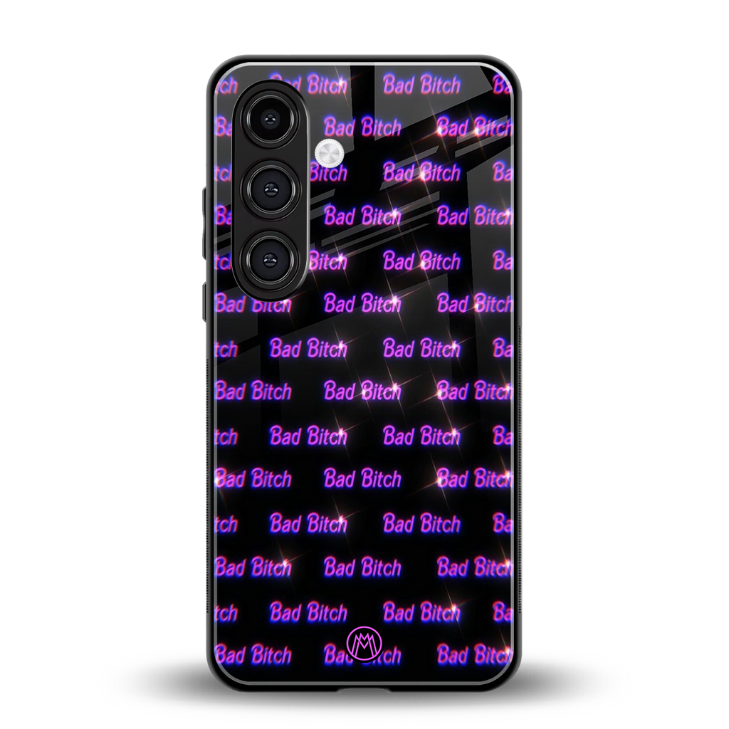 bad bitch back phone cover | glass case for samsung galaxy s23 plus