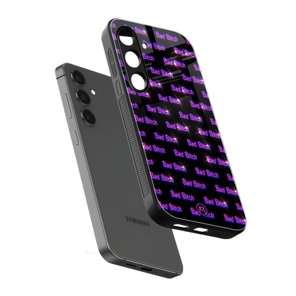 bad bitch back phone cover | glass case for samsung galaxy s23 fe