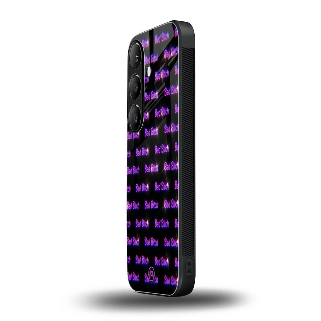 bad bitch back phone cover | glass case for samsung galaxy s24 fe