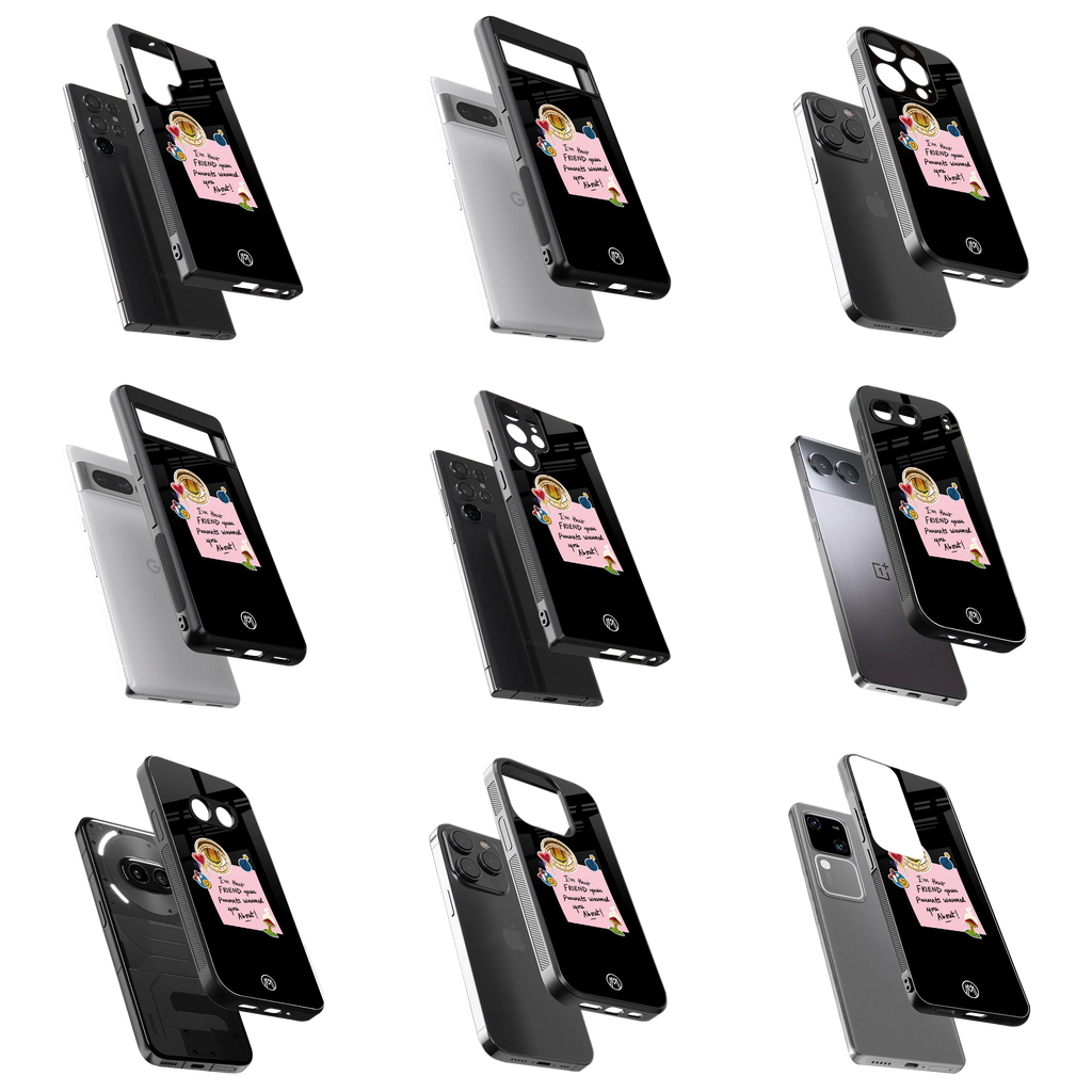 Durable Glass Back Mobile Case for iPhone, Samsung, OnePlus, Google Pixel, Redmi, Vivo, Oppo