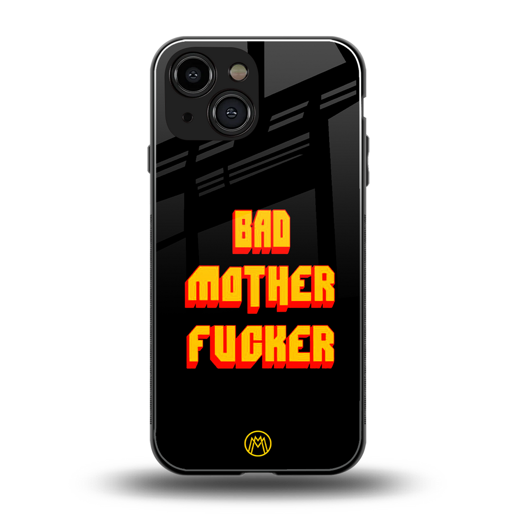 bad motherfcker back phone cover | glass case for iphone 13 mini