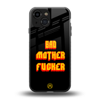 bad motherfcker back phone cover | glass case for iphone 13 mini