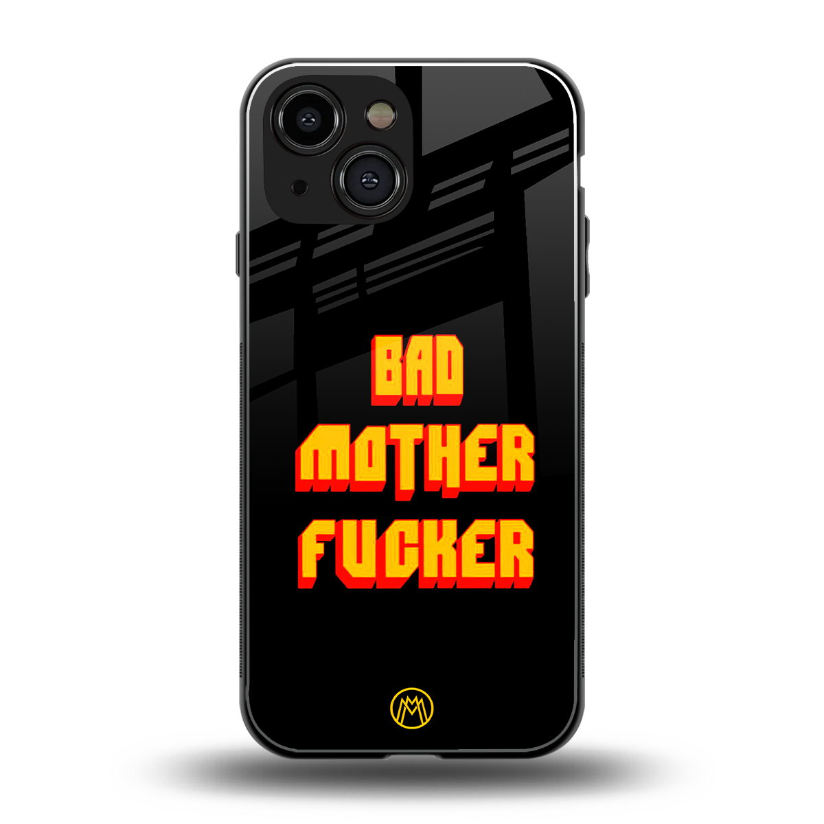 bad motherfcker back phone cover | glass case for iphone 13 mini