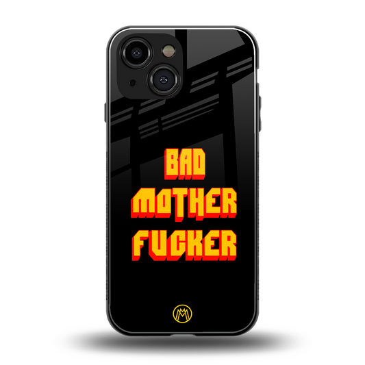bad motherfcker back phone cover | glass case for iphone 13 mini