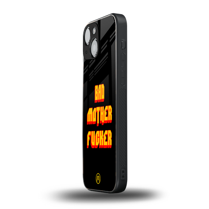 bad motherfcker back phone cover | glass case for iphone 13 mini