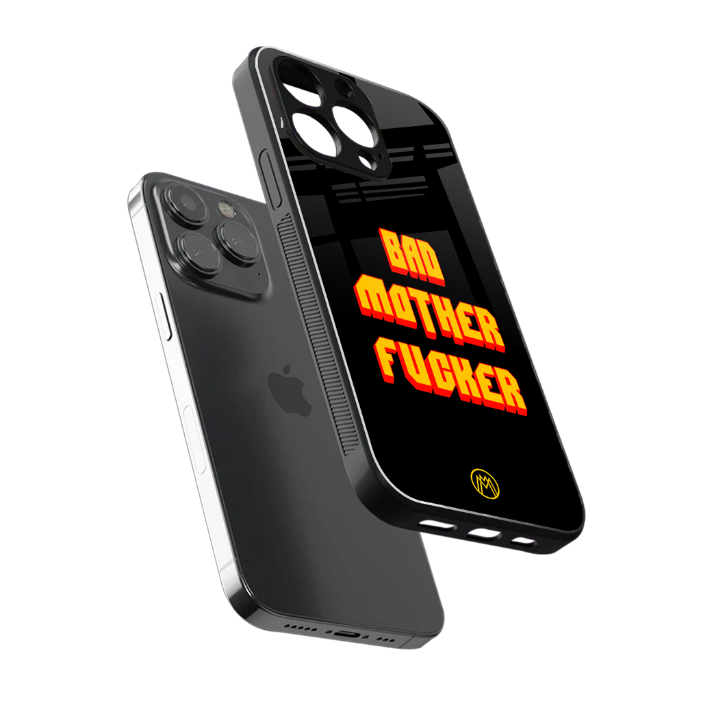 bad motherfcker back phone cover | glass case for iphone 13 pro max