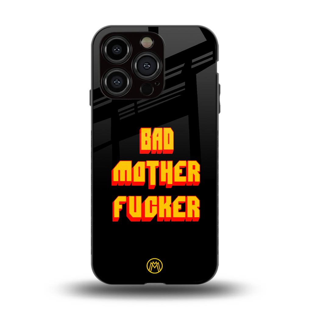 bad motherfcker back phone cover | glass case for iphone 13 pro