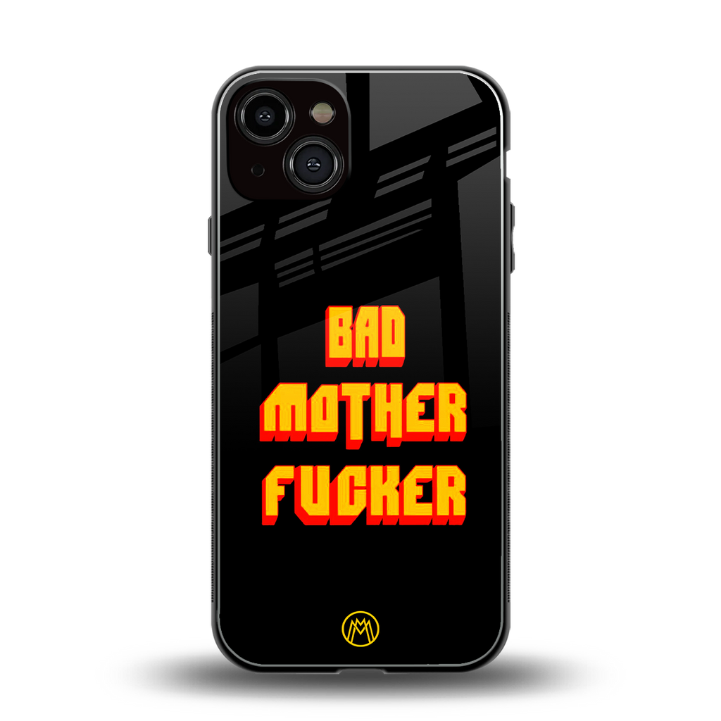 bad motherfcker back phone cover | glass case for iphone 13