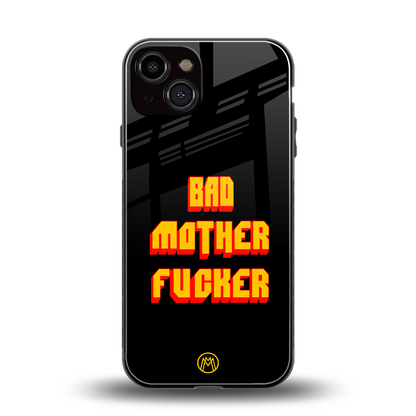 bad motherfcker back phone cover | glass case for iphone 13