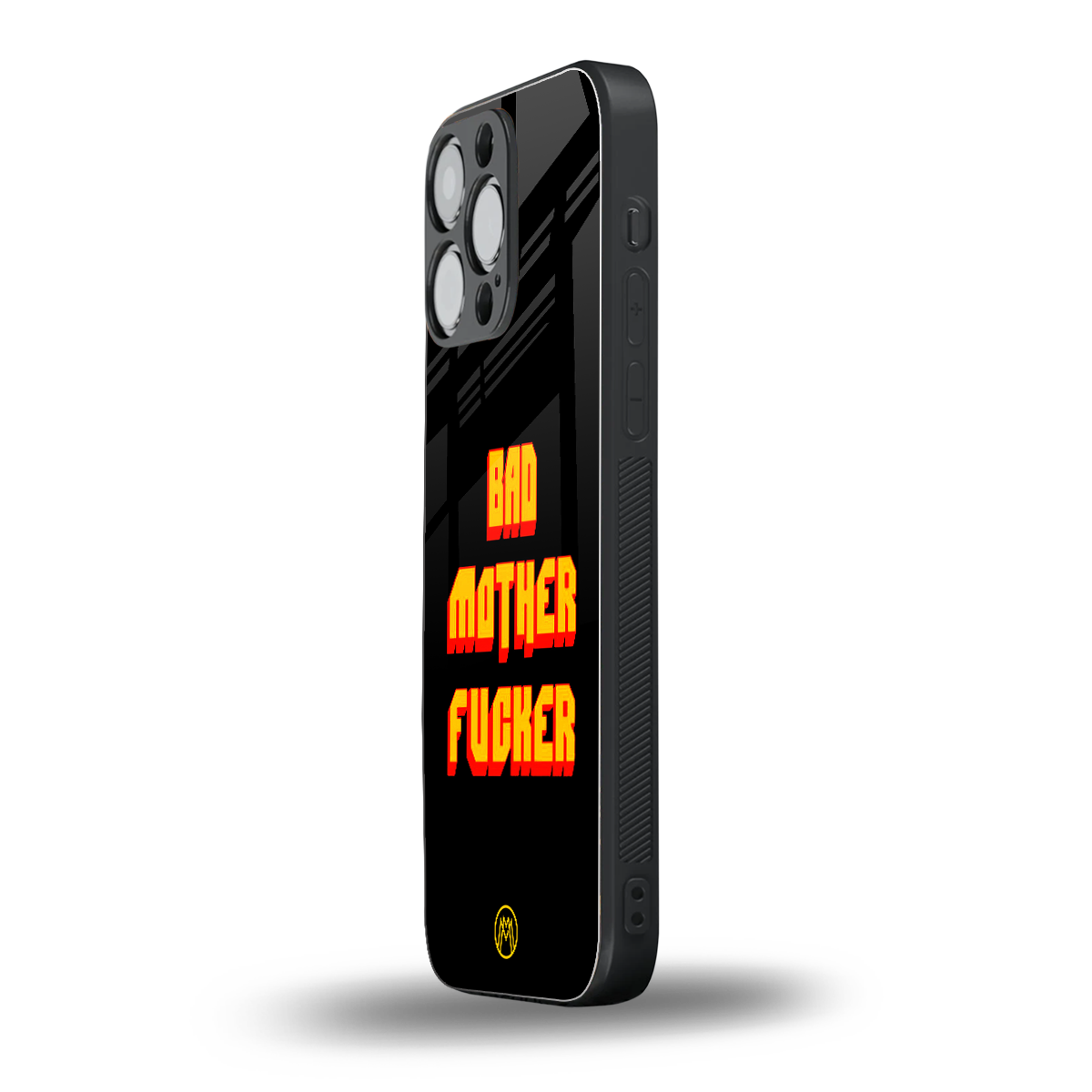 bad motherfcker back phone cover | glass case for iphone 15 pro max