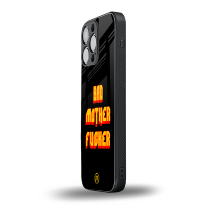 bad motherfcker back phone cover | glass case for iphone 14 pro max