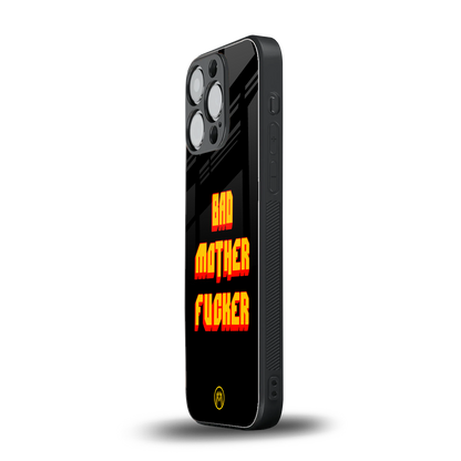 bad motherfcker back phone cover | glass case for iphone 14 pro