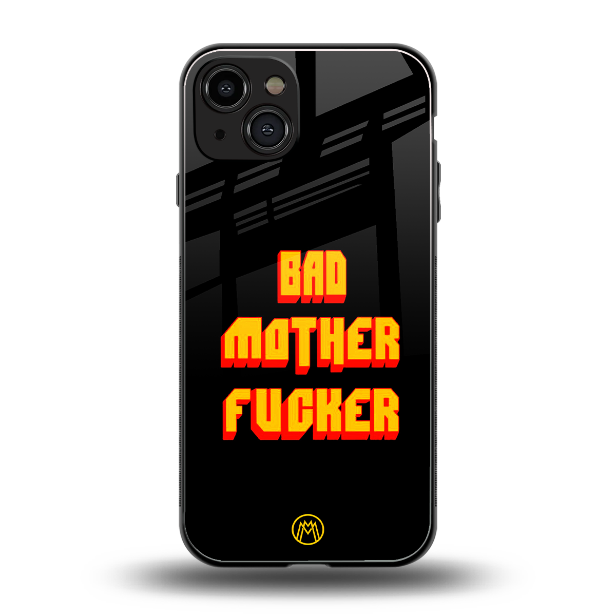bad motherfcker back phone cover | glass case for iphone 15