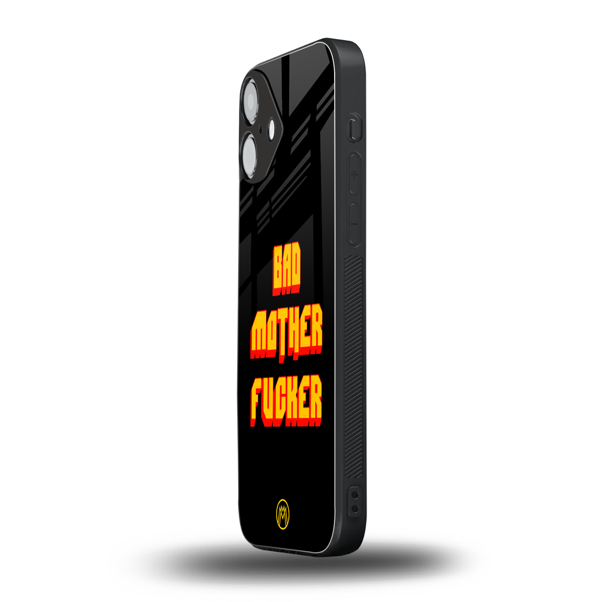 bad motherfcker back phone cover | glass case for iphone 16 plus