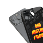 bad motherfcker back phone cover | glass case for iphone 16