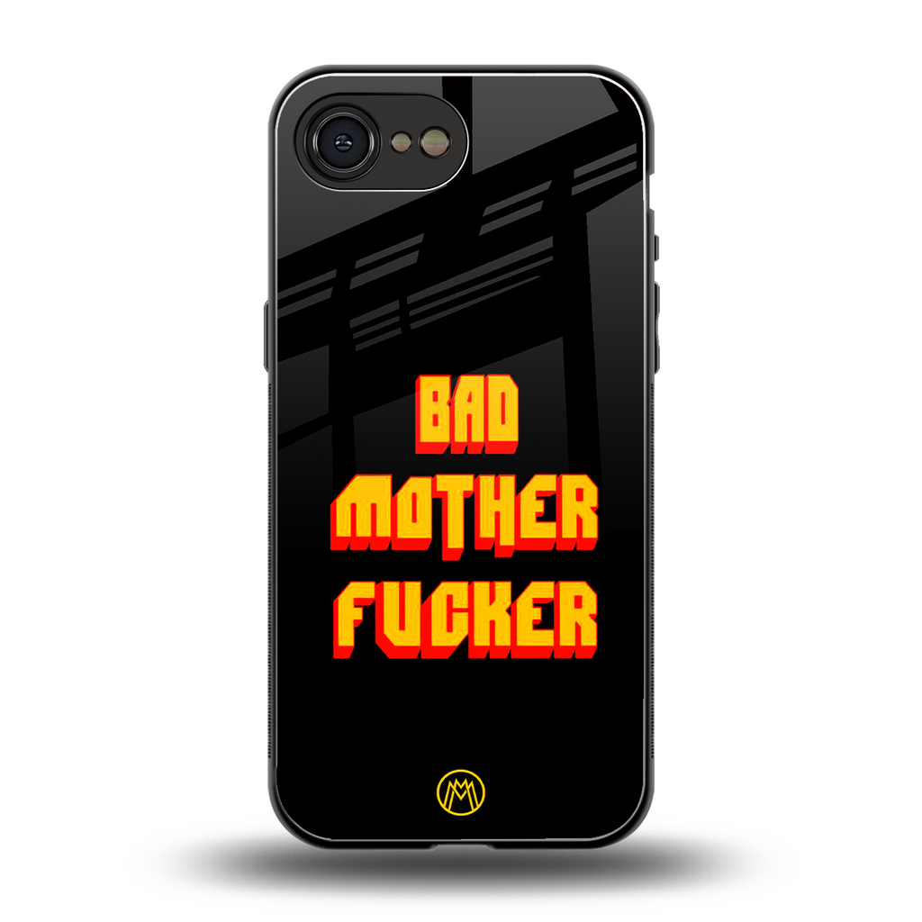 bad motherfcker back phone cover | glass case for iphone 16e