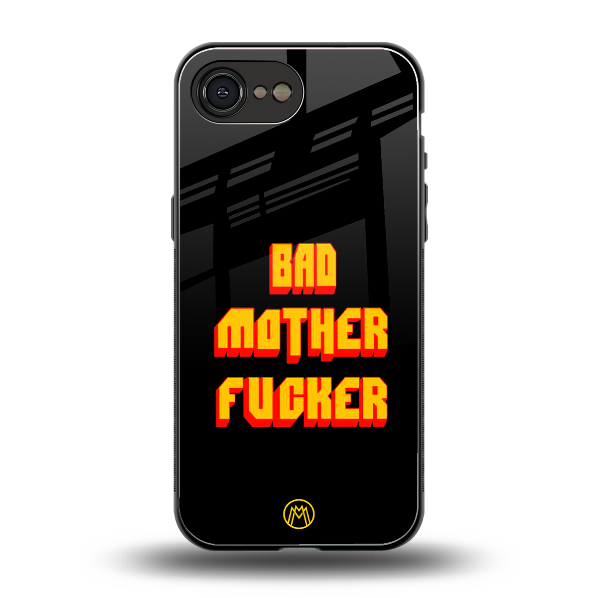 bad motherfcker back phone cover | glass case for iphone 16e