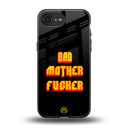 bad motherfcker back phone cover | glass case for iphone 16e