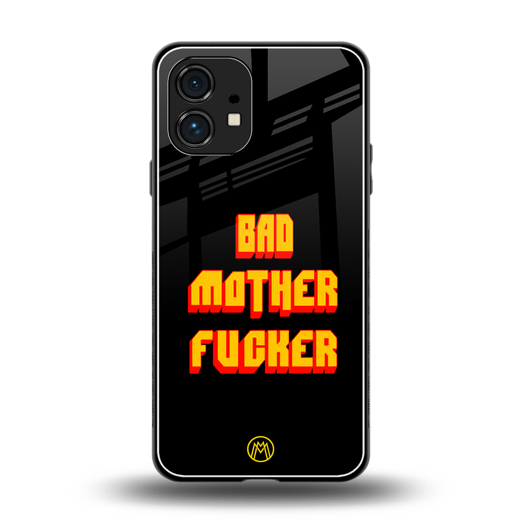 bad motherfcker back phone cover | glass case for nothing phone 1