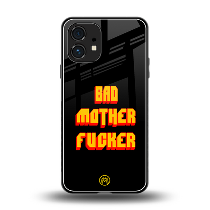 bad motherfcker back phone cover | glass case for nothing phone 1