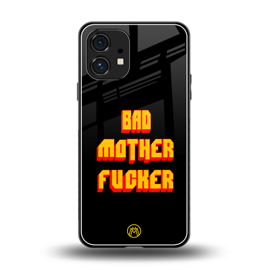 bad motherfcker back phone cover | glass case for nothing phone 1