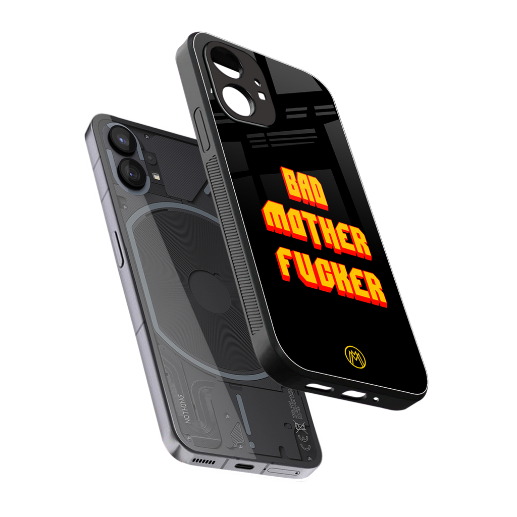 bad motherfcker back phone cover | glass case for nothing phone 1