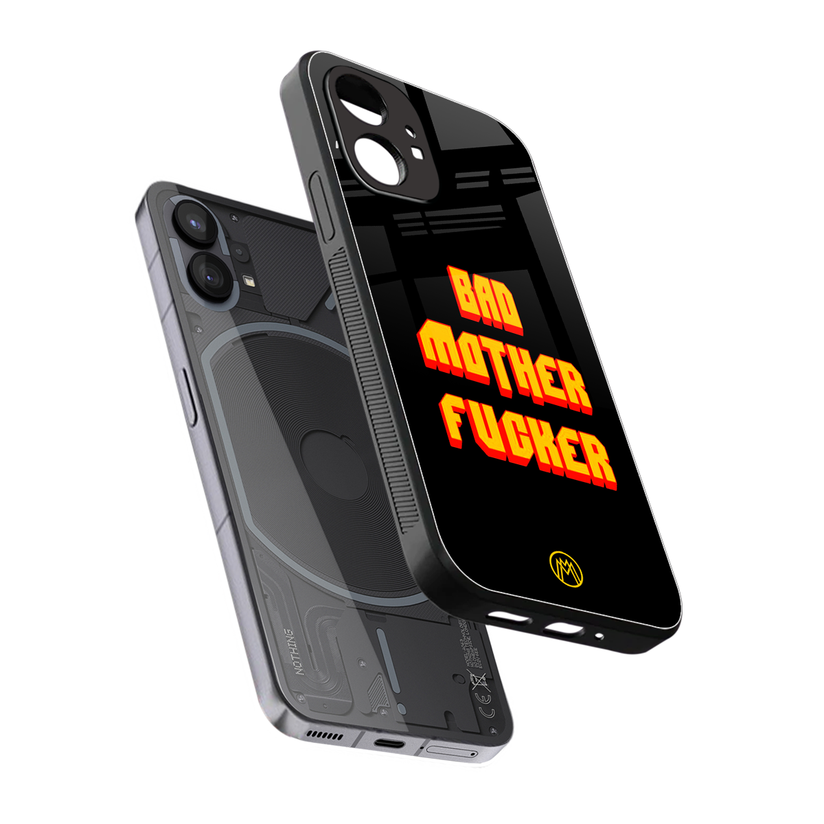 bad motherfcker back phone cover | glass case for nothing phone 1