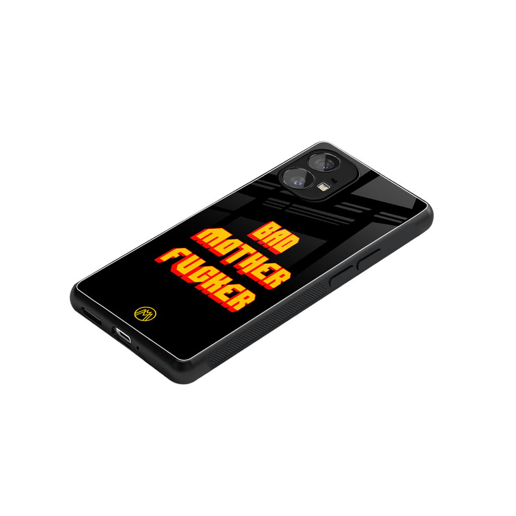bad motherfcker back phone cover | glass case for nothing phone 1