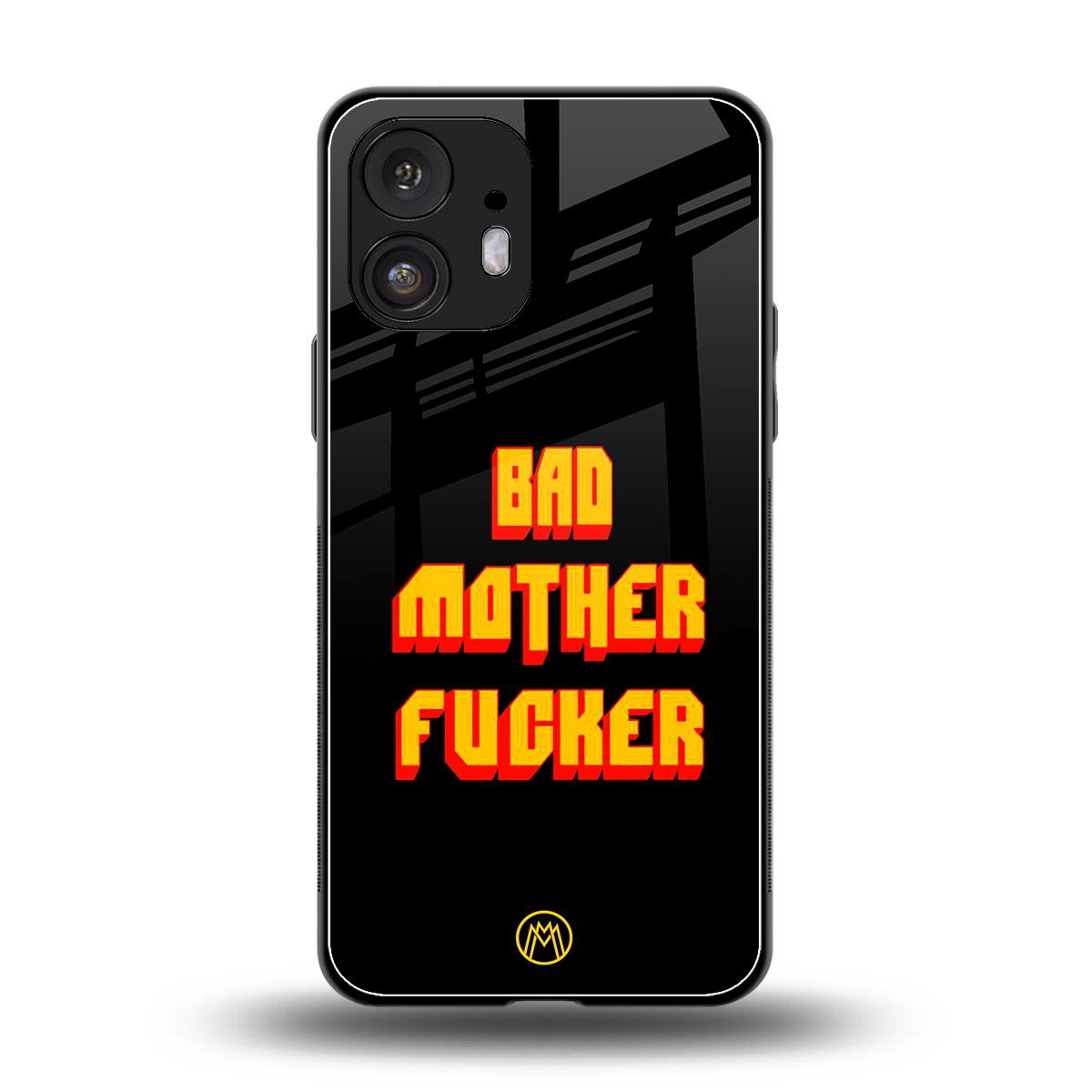 bad motherfcker back phone cover | glass case for nothing phone 2