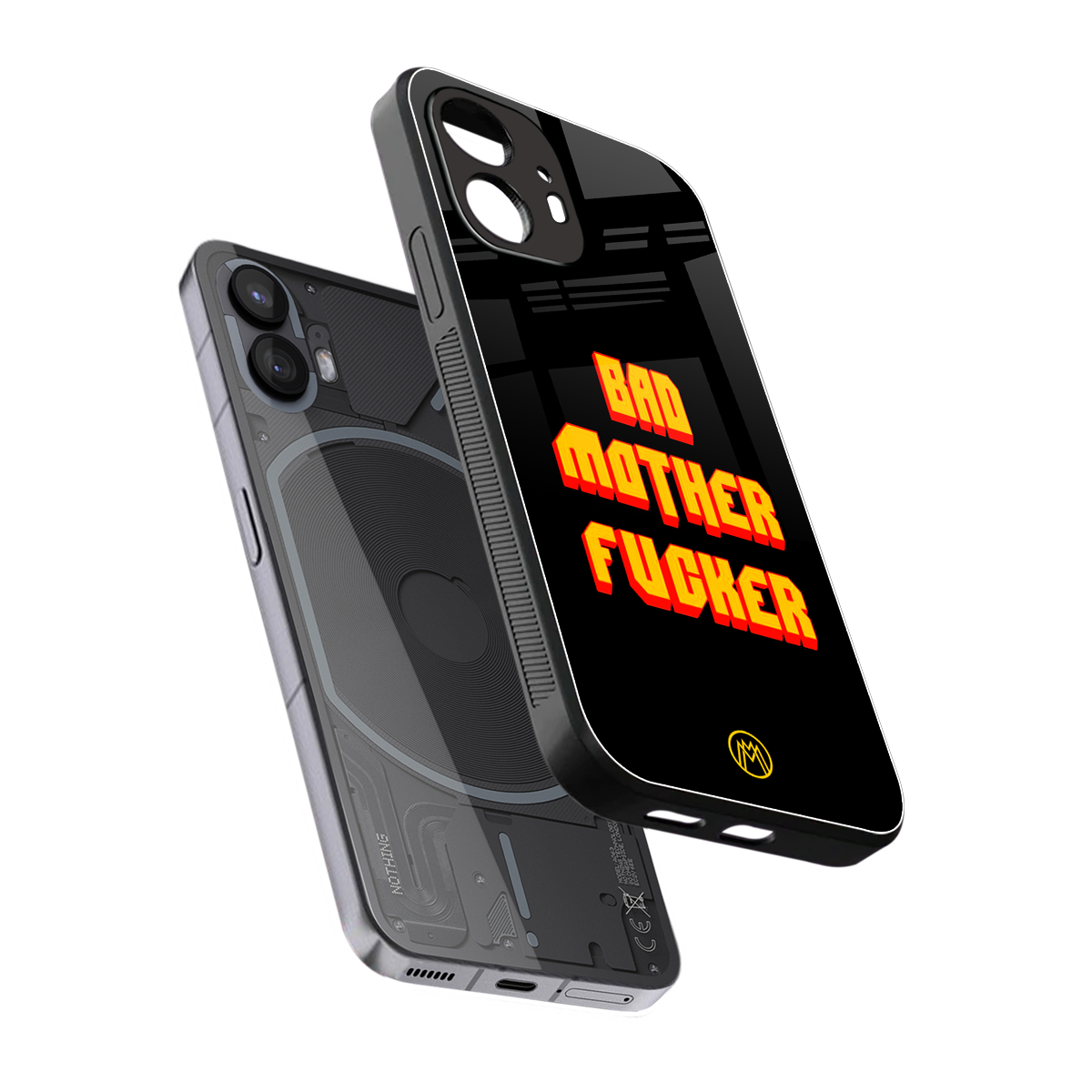 bad motherfcker back phone cover | glass case for nothing phone 2