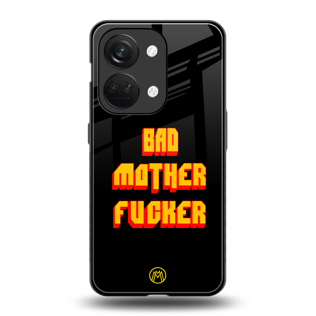 bad motherfcker back phone cover | glass case for oneplus nord 3