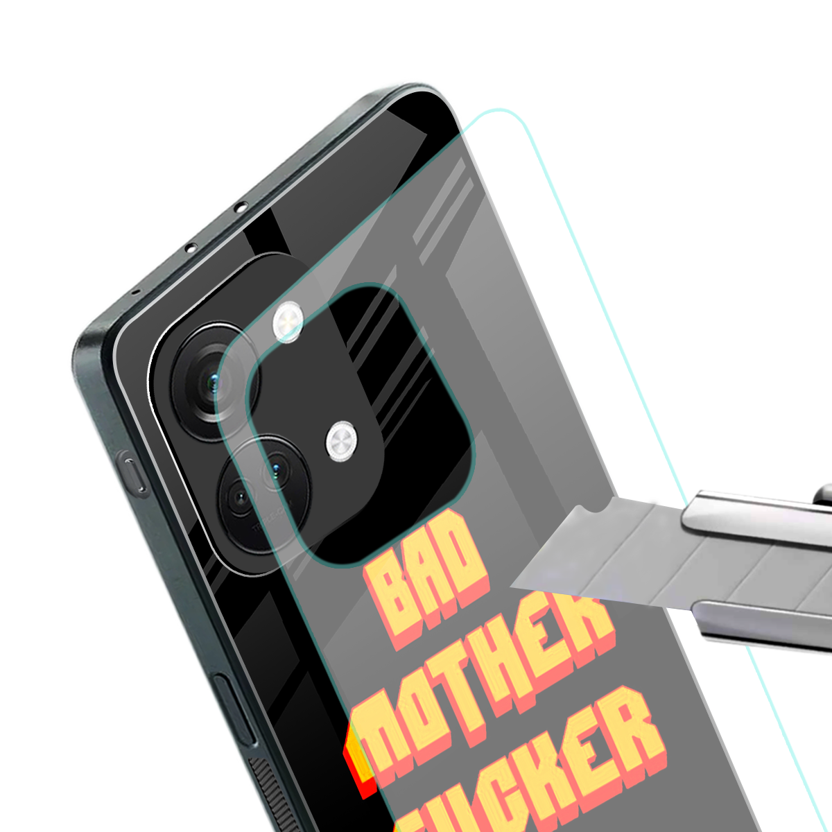 bad motherfcker back phone cover | glass case for oneplus nord 3