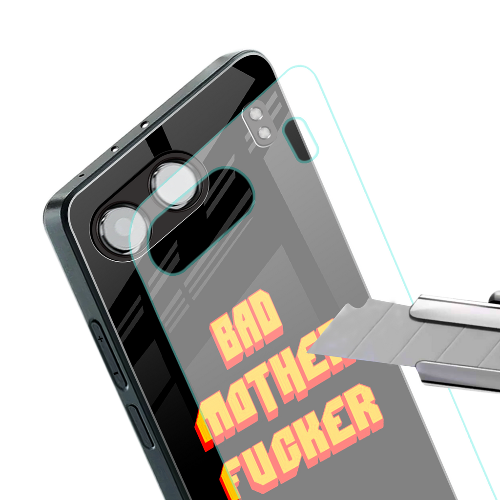 bad motherfcker back phone cover | glass case for oneplus nord 4