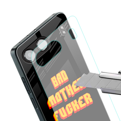bad motherfcker back phone cover | glass case for oneplus nord 4