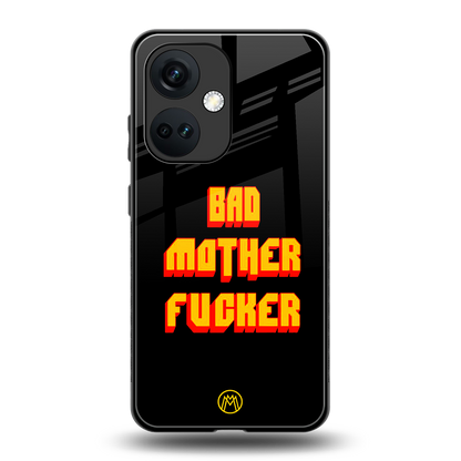 bad motherfcker back phone cover | glass case for oneplus nord ce 3