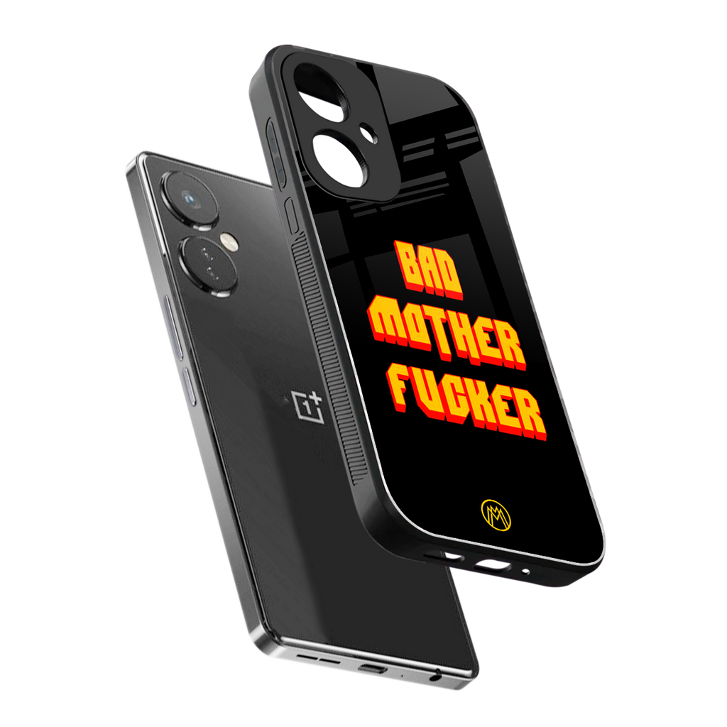 bad motherfcker back phone cover | glass case for oneplus nord ce 3