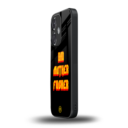 bad motherfcker back phone cover | glass case for oneplus nord ce 3