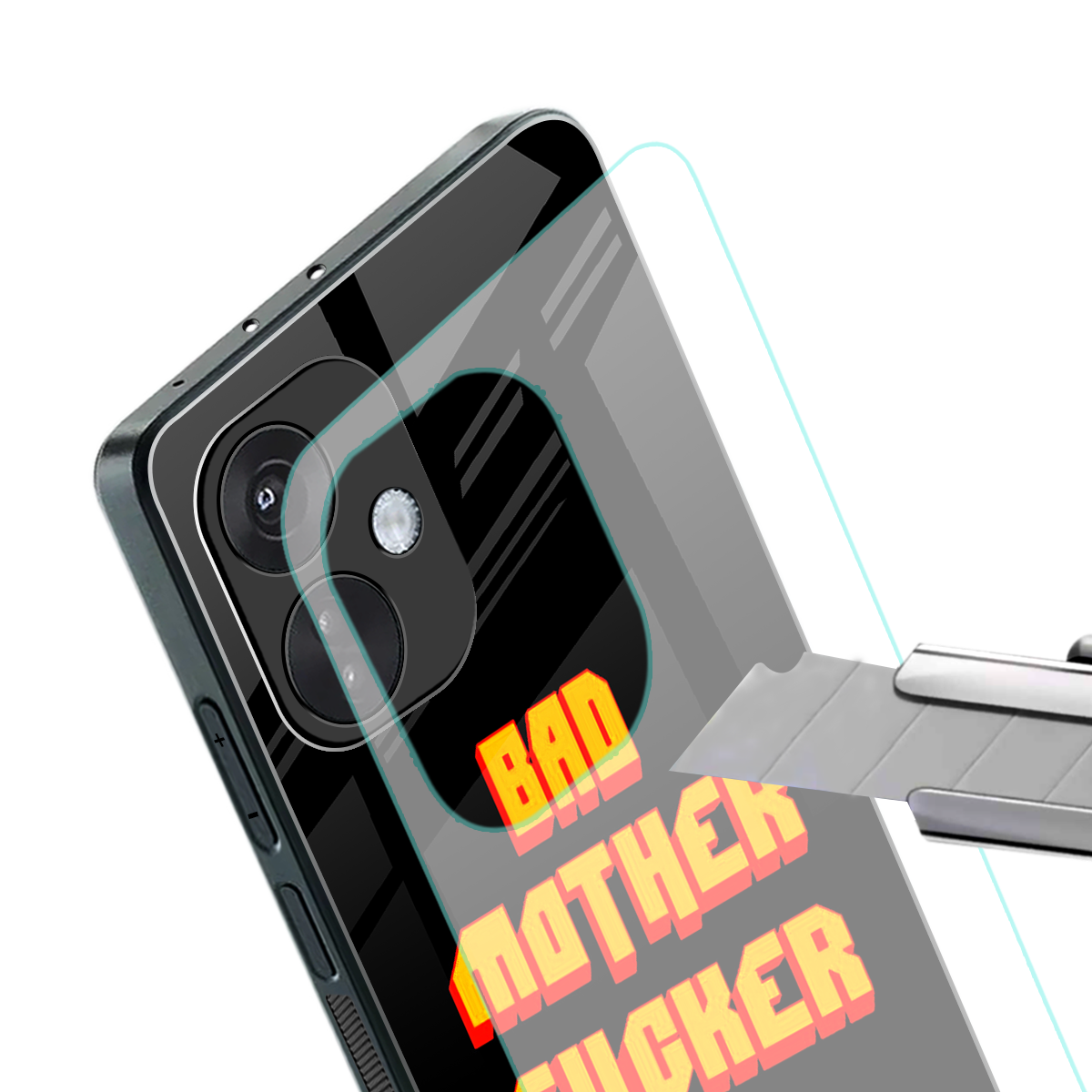 bad motherfcker back phone cover | glass case for oneplus nord ce 3