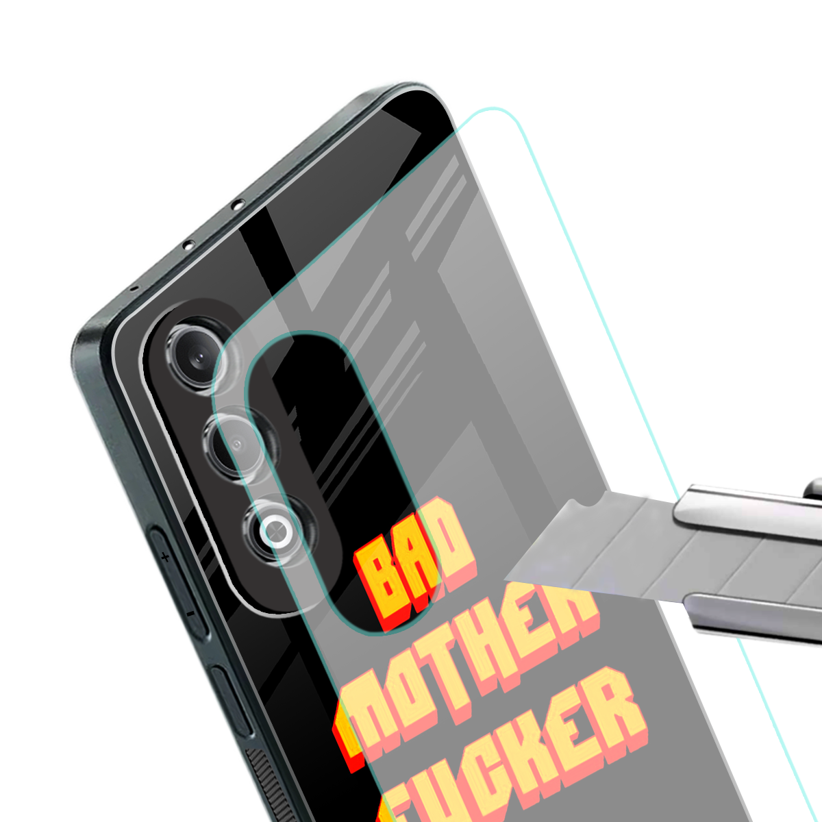 bad motherfcker back phone cover | glass case for oneplus nord ce 4
