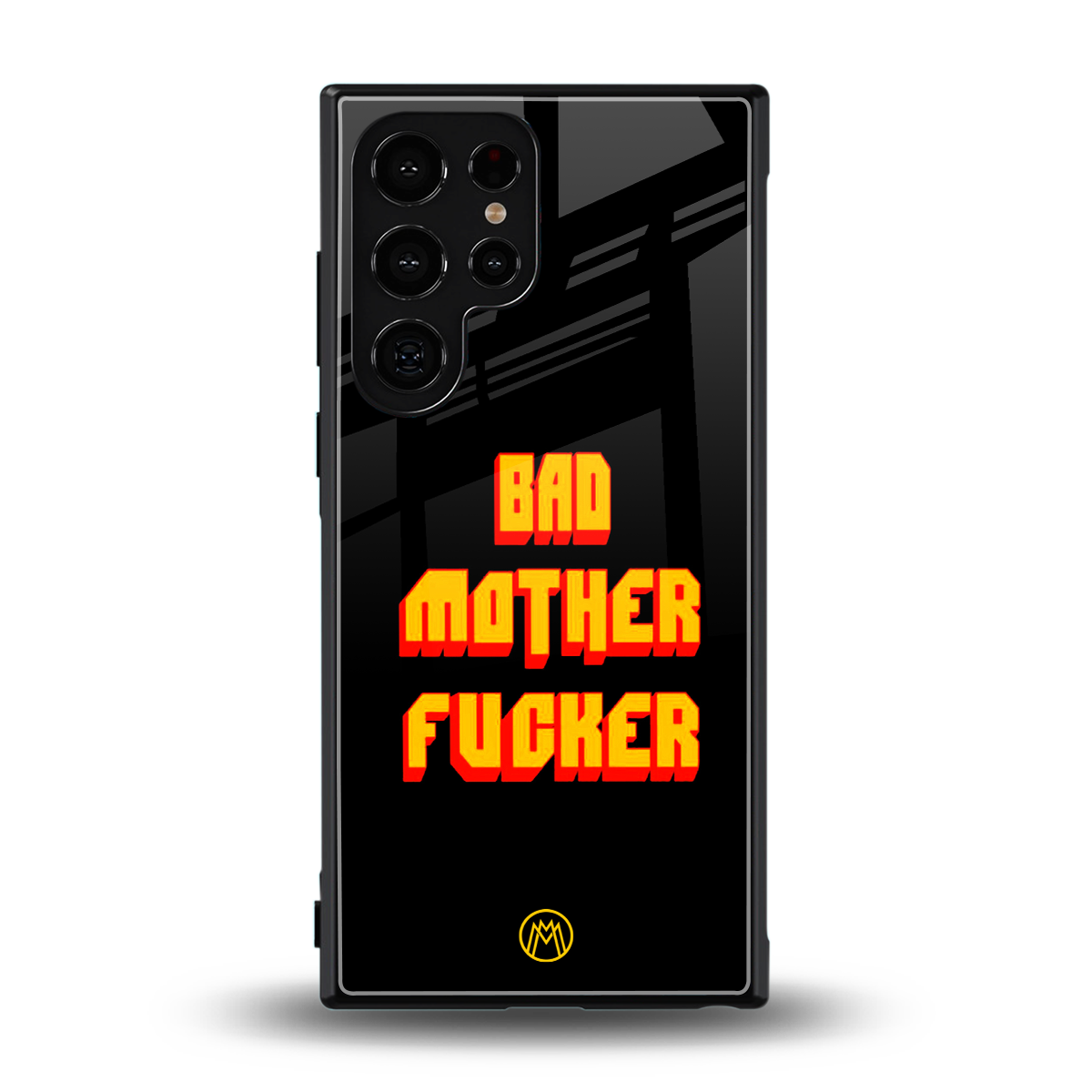 bad motherfcker back phone cover | glass case for samsung galaxy s24 ultra