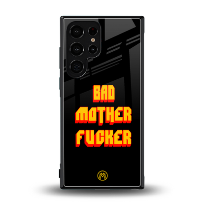 bad motherfcker back phone cover | glass case for samsung galaxy s24 ultra