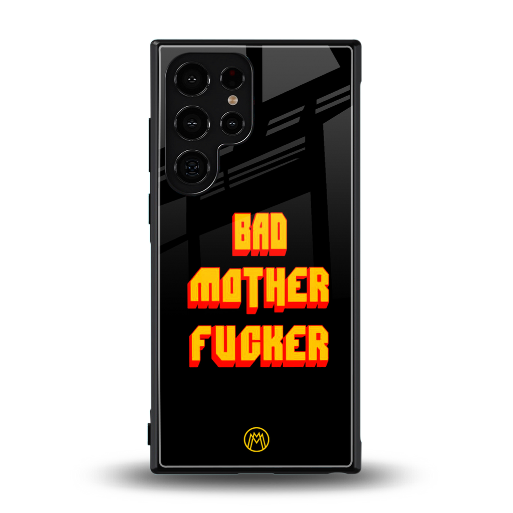 bad motherfcker back phone cover | glass case for samsung galaxy s23 ultra