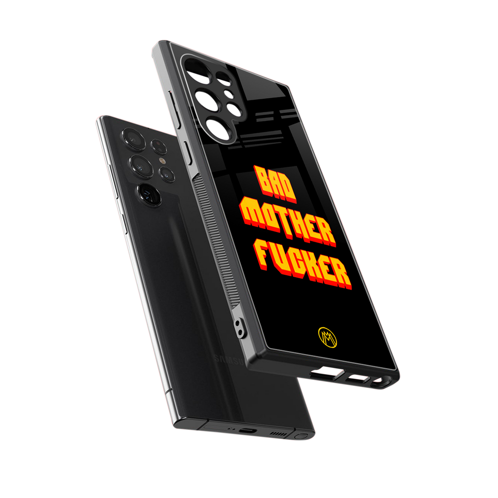bad motherfcker back phone cover | glass case for samsung galaxy s24 ultra
