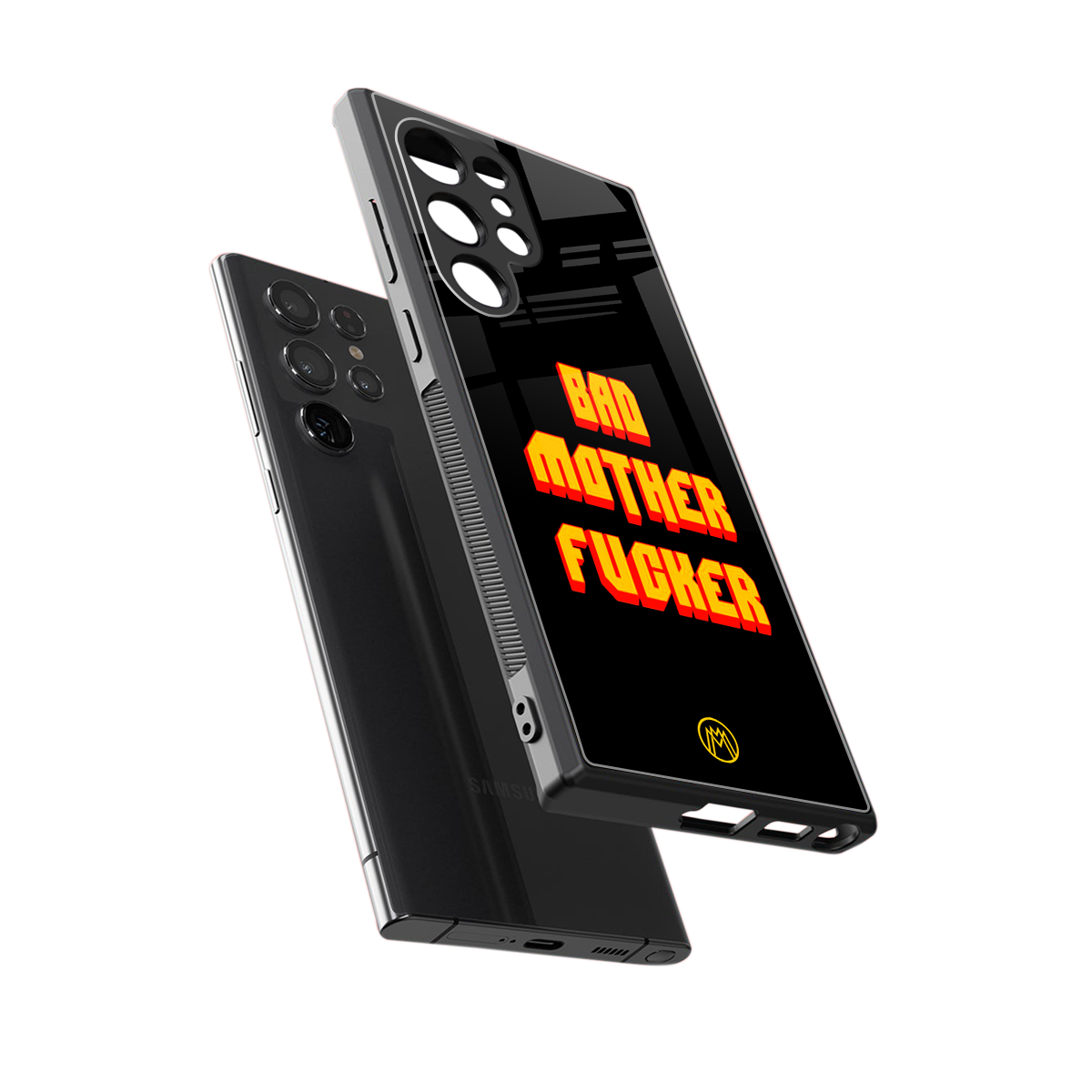 bad motherfcker back phone cover | glass case for samsung galaxy s23 ultra