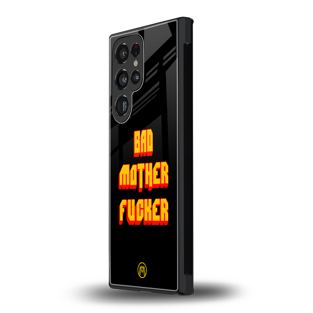 bad motherfcker back phone cover | glass case for samsung galaxy s23 ultra