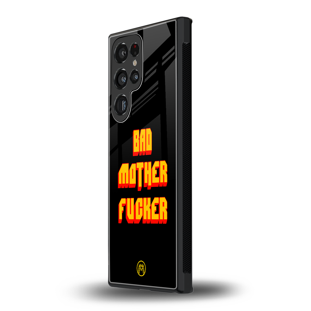 bad motherfcker back phone cover | glass case for samsung galaxy s23 ultra